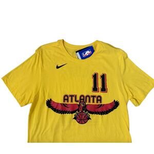NIKE NBA Trae Young Atlanta Hawks City Edition Name Number T-Shirt Men sz Lg NWT